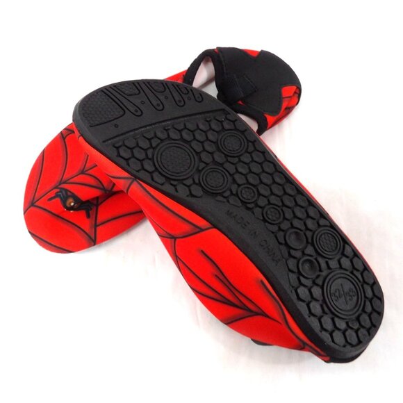 Spider-Man Water Swim Pool Shower Shoes Childs 32-33 New - Picture 4 of 4